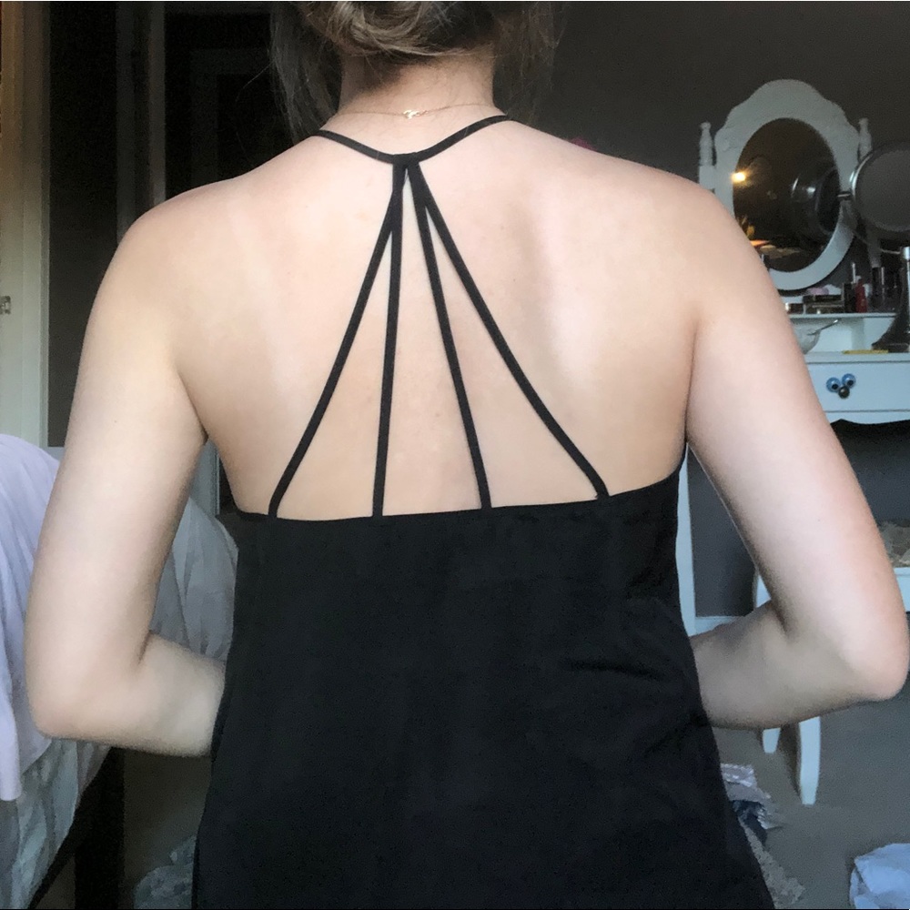 Black tank top